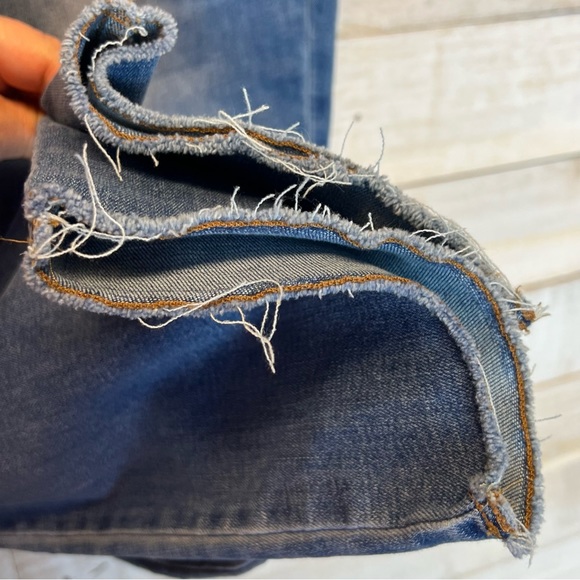 J. Jill Denim High Rise Straight Leg Cropped Jeans Blue Stretch Womens Size 8 - Picture 7 of 14